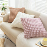 18x18in Solid Nordic Cushion Cover Texture Sensation Throw Pillow Cover For Living Room Bedroom Sofa Office Waist Pillow Case