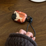Popxstar  Creative Design Clear Watercolor Silicone Fundas For AirPods Pro/Pro 2 Earphone Case For AirPods 1 2 3 4 Soft Cover With Lanyard