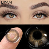 Popxstar Myopia Colored Contact Lenses with Diopters Brown Color Lens Eyes Green Lenses Graduated Blue Lenses Colored Pupils