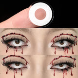 Cosplay Contact Lenses Sharingan Cosmetics Red Contact Lenses Halloween Big Eyes White Lenses Cosplay Black Lenses 15.0mm