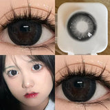 Two Large Diameter Black Contact Lenses Make Eyes Bigger Anime Accessories Lenses Glasses Contact Color Cosmetics Use Every Year