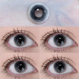 1pair Black White Halloween Color Contact Lenses Crazy Eye Lens