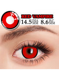 Popxstar  1 Pair Contact Lenses for Eyes Cosplay Lenses Anime Lenses Anime Accessories Halloween Lenses Black Lenses Pink Lens
