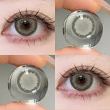 Popxstar  1 Pair Color Contact Lenses For Eyes Natural Gray Blue Beautiful Pupil Soft Natural Accessories Yearly Cosmetic Pupils