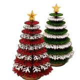 3D Design DIY Christmas Tree Ornament Hanging Ornament Wooden Craft Assemble Christmas Tree Detachable Assembly