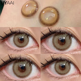 Natural Colored Eyes Lenses 1 Pair Lens Beauty Brown Colored Lenses Gray Contact Lenses Makeup Pupils Big Eyes Natual Look