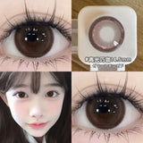Popxstar  Two Piece Large Diameter Eye Lens Black Contact Lens with Eye Contact Magnifying Eye Color Cosmetic Student of the Year Natural