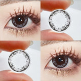 Popxstar 2pcs Cosplay Myopia Color Contact Lenses Anime Diamond Pupil 6months Halloween Cute Eye Circle Lens 14.2mm