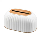 Popxstar  Nordic Striped Tissue Box Holder High Quality Toilet Paper Box Table Napkin Holder Car Tissue Paper Dispenser Home Decoration