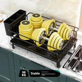 1PC Dish Draining Rack,Cutlery Rack with Drain Tray and Drip Line,cup Holder,cutlery Holder,Kitchen Countertop Storage Rack