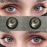 Popxstar Color Contact Lenses with Diopters Myopia Green Color Lens Eyes Purple Lenses Graduated Blue Lenses