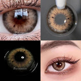 Popxstar 1 Pair Colored Contact Lenses for Eyes Natural Look Brown Lenses Blue Lenses Gray Eye Contact Fashion Lenses