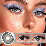 Popxstar 1 Pair Colored Contact Lenses for Eyes Natural Look Brown Lenses Blue Lenses Gray Eye Contact Fashion Lenses
