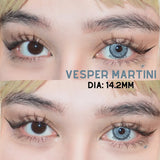Popxstar 1 Pair Colored Contact Lenses for Eyes Blue Lenses Green Eye Lenses Natural Lenses Gray Eye Contact Fashion Lenses