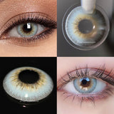 Popxstar 1 Pair Colored Contact Lenses for Eyes Natural Look Brown Lenses Blue Lenses Gray Eye Contact Fashion Lenses