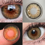 Popxstar 1 Pair Colored Contact Lenses for Eyes Natural Look Brown Lenses Blue Lenses Gray Eye Contact Fashion Lenses