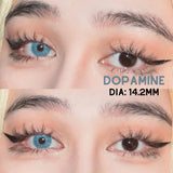 Popxstar 1 Pair Colored Contact Lenses for Eyes Blue Lenses Green Eye Lenses Natural Lenses Gray Eye Contact Fashion Lenses