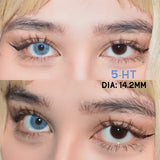 Popxstar 1 Pair Colored Contact Lenses for Eyes Blue Lenses Green Eye Lenses Natural Lenses Gray Eye Contact Fashion Lenses