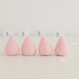 Popxstar Valentine's Day 1PC/4PCS Strawberry Decorative Aromatic Candles Soy Wax Scented Candle for Birthday Wedding Candle