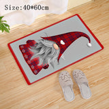 Popxstar Christmas Red Truck Gnome Santa Merry Christmas Mat Outdoor Carpet Christmas Decorations for Home Navidad New Year Gifts