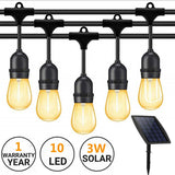 Popxstar LED Solar Bulbs Waterproof String Lights Garden Porch Courtyard Lamp  Waterproof Garden Road Path Decorative Lighting
