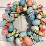 Popxstar 50PCS Children Painting Eggs Toys With Rope Gifts Plastic Hanging Easter Crafts Handmade DIY Toys Fun Kids Birthday Gifts