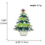 Popxstar Fashion Brooch Christmas Socks Badges Christmas Tree Elk Enamel Badge Small Brooch Women Fashion Party Gifts Home Decoration