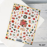 Popxstar New Technology Embossed 5D Nail Art Sticker Ultra-thin Three-dimensional Relief Christmas Series Nail Art Decoration Sticker
