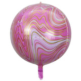 Popxstar New Style 22Inch 4D Agate Color Marble Aluminum Foil Balloons Wedding Birthday Party Decoration Balloon Color Cloud Foil Balloon