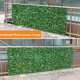 Popxstar Garden Plant Fence Artificial Faux Green Leaf Privacy Screen Panels Rattan Outdoor Hedge Garden Home Decora 0.5X1M