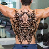 Popxstar large temporary tatoo for men tattoo body art full back sexy tattoo sticker lion king tiger dragon tattoo designs waterproof