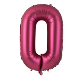 Popxstar 40 Inch Burgundy Foil Balloon Big Number Ballons Digital Baloons Adult Wedding Decoration Birthday Party Wine Red Globos Decor