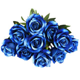 Popxstar 1/2/3Pcs 50cm Artificial Rose Flower Bouquet Red Silk Roses with Stem Flowers for DIY Home Garden Wedding Table Party Decoration