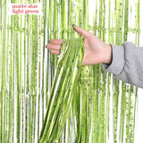 Popxstar New Arrival 2-3M Wedding Party Backdrop Decoration Frosted STAR Curtains Fringe Tinsel Foil Matte Curtain Birthday Party Drapes