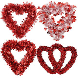 Popxstar 4PC Simulation Madder Garland Hanging Decor Mother's Day Valentine's Day Wedding Garland Window Decor Door Wall Hanging Pieces