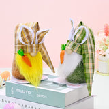 Popxstar Carrot Rabbit Faceless Dwarf Elf Doll Bunny Ester Party Westeren Happy Easter Decor For Home Kids Easter Rabbit Toy Gifts Favor