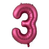 Popxstar 40 Inch Burgundy Foil Balloon Big Number Ballons Digital Baloons Adult Wedding Decoration Birthday Party Wine Red Globos Decor