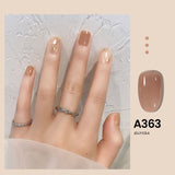Popxstar Valentine's Day 7.3ml Summer Pudding Gel Nail Polish Transparent Jelly Polish Top Coat Soak Off UV Gel Art Nail Varnish Semi Permanent