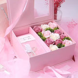 Popxstar Clear Show Window Flower Gift Box Boutique Valentine's Day Flower Case Birthday Gift Package