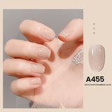 Popxstar Valentine's Day 7.3ml Summer Pudding Gel Nail Polish Transparent Jelly Polish Top Coat Soak Off UV Gel Art Nail Varnish Semi Permanent