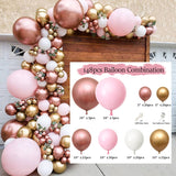 Popxstar Macaron 4D Latex Balloon Arch Garlands  Pink Rustic Wedding Ballons Happy Birthday Decoration Girl Baloon Bride To Be Balon