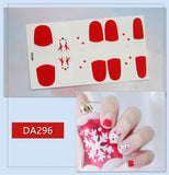 Popxstar 14Tips/Sheet Christmas/Halloween Nail Art Stickers Festival Pumpkin Wraps Waterproof Full DIY Manicure Accessories YMX Series