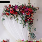 Popxstar Customize Wedding Background Pink Floral Triangle Flower Row  Artificial Decorations Decorative Flowers Fake Flowers arrangement