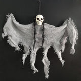 Popxstar Halloween Hanging Skull Head Ghost Haunted House Escape Horror Props Ornament Halloween Party Decorations for Home Terror Scary