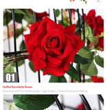 Popxstar New Year Wedding Decoration Artificial Flowers for Decor High Quality Royal Rose Fake Flower Vine Xmas Party Hotel Home Decor