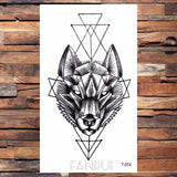 Popxstar Waterproof Black Infinity Tattoo Feather Bird Women Body Hand Art Drawing Temporary Tattoo Stickers Men Finger Tatto Small Paste