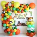 Popxstar Jungle Safari Birthday Party Balloon Garland Arch Kit Animal Balloons for Kids Boys Birthday Party Baby Shower Decorations