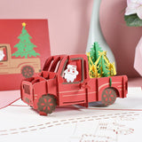 Popxstar 3D Pop UP Santa Cards Marry Christmas Greeting Cards Party Invitations Gifts New Year Greeting Card Anniversary Gifts Postcard