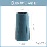 Popxstar Morandi Plastic Vase Living Room Decoration Ornaments Modern Origami Plastic Vases for Flower Arrangements Home Decoration