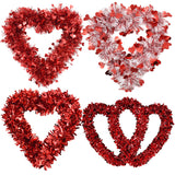 Popxstar 4PC Simulation Madder Garland Hanging Decor Mother's Day Valentine's Day Wedding Garland Window Decor Door Wall Hanging Pieces